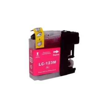Cartouche Jet d’Encre Adaptable Brother LC123M Magenta