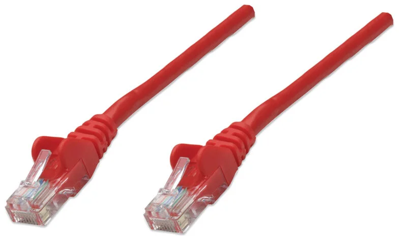 Patch Câble Rj45 Cat 6 Utp 0.5M Intellinet Rouge