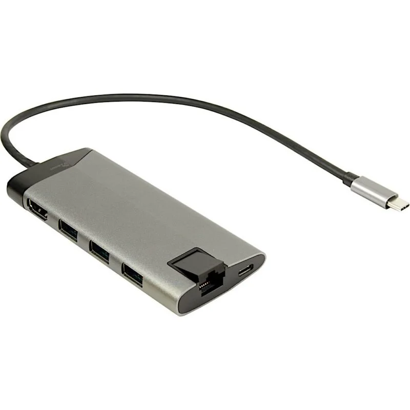 Station D'Accueil Argus Usb Type-C 8 En 1 Inter-Tech