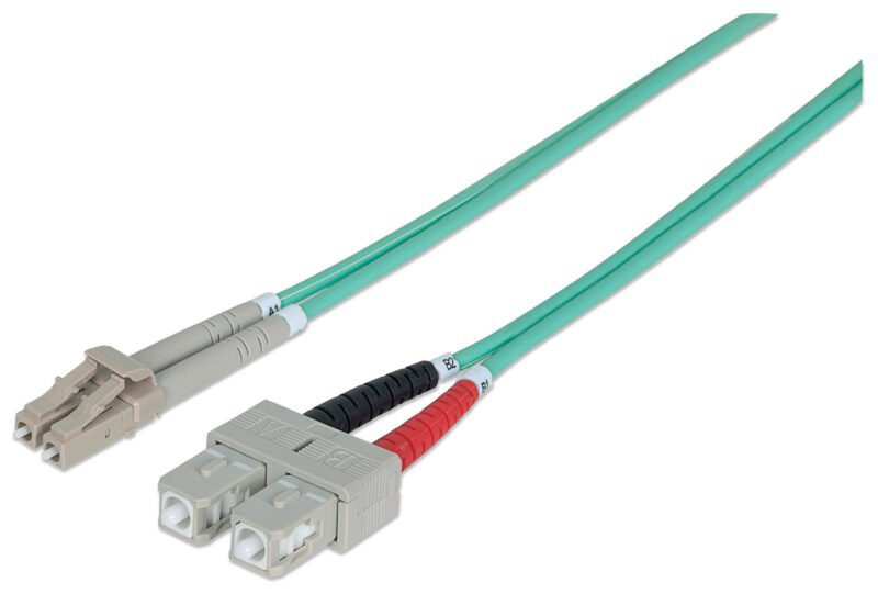 Cable FO, Dx, Multimode LC/SC, 50/125 , OM3 1m Intellinet