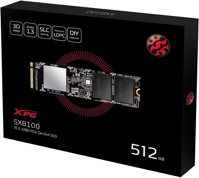 DISQUE DUR INTERNE ADATA SX8100 512Go SSD