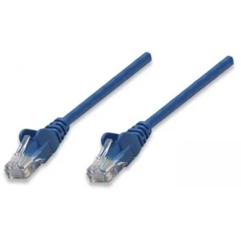 Patch câble RJ 45 cat 5E UTP 0,5 m Intellinet Bleu