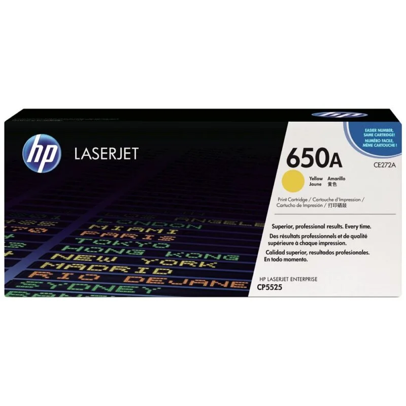 Toner Laserjet Hp 650A Jaune Original (Ce272A)