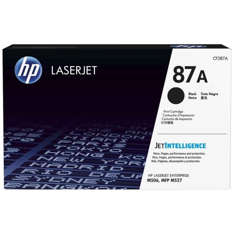 Toner LaserJet HP 87A Noir Original (CF287A)