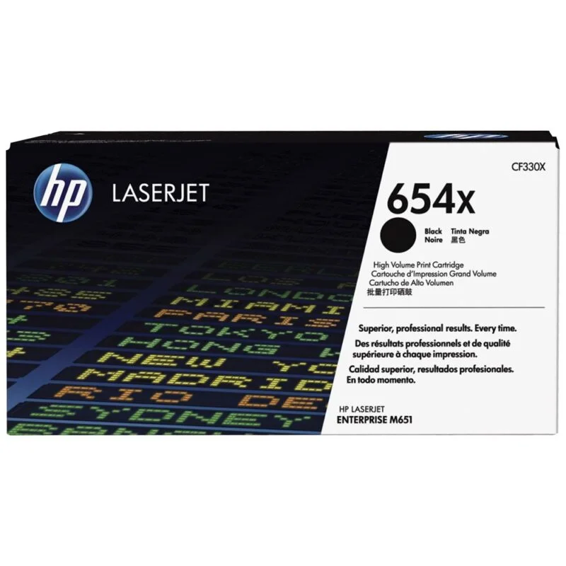 Toner Laserjet Hp 654X Noir Original (Cf330X)