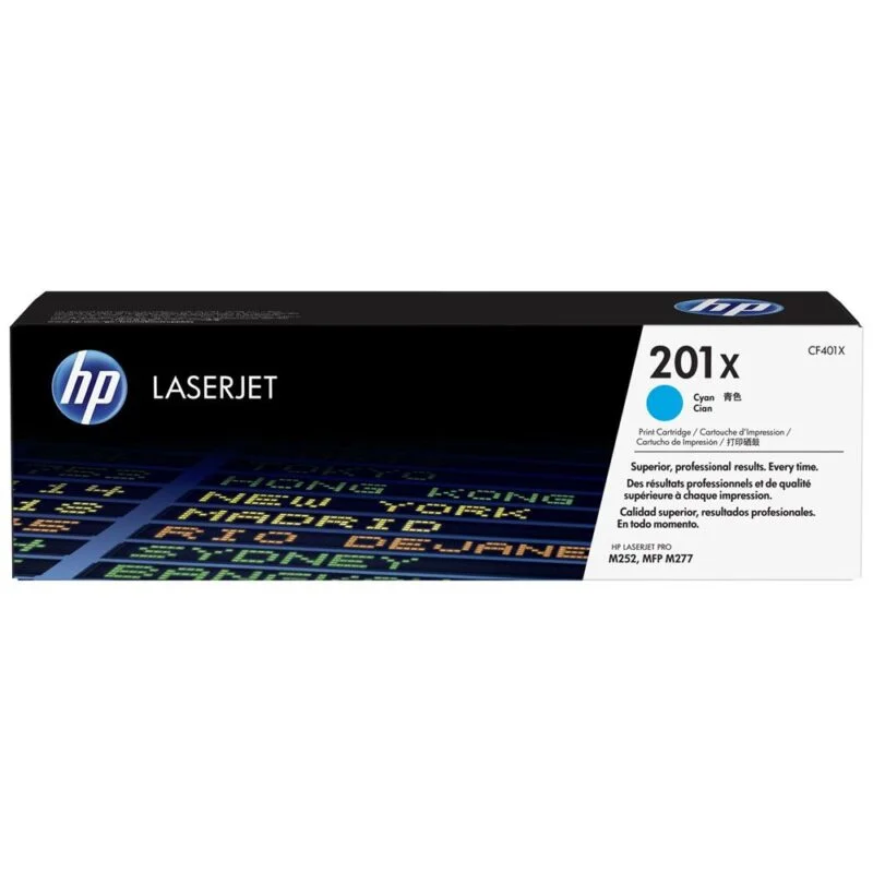 Toner Laserjet Original Hp 201X Cyan (Cf401X)