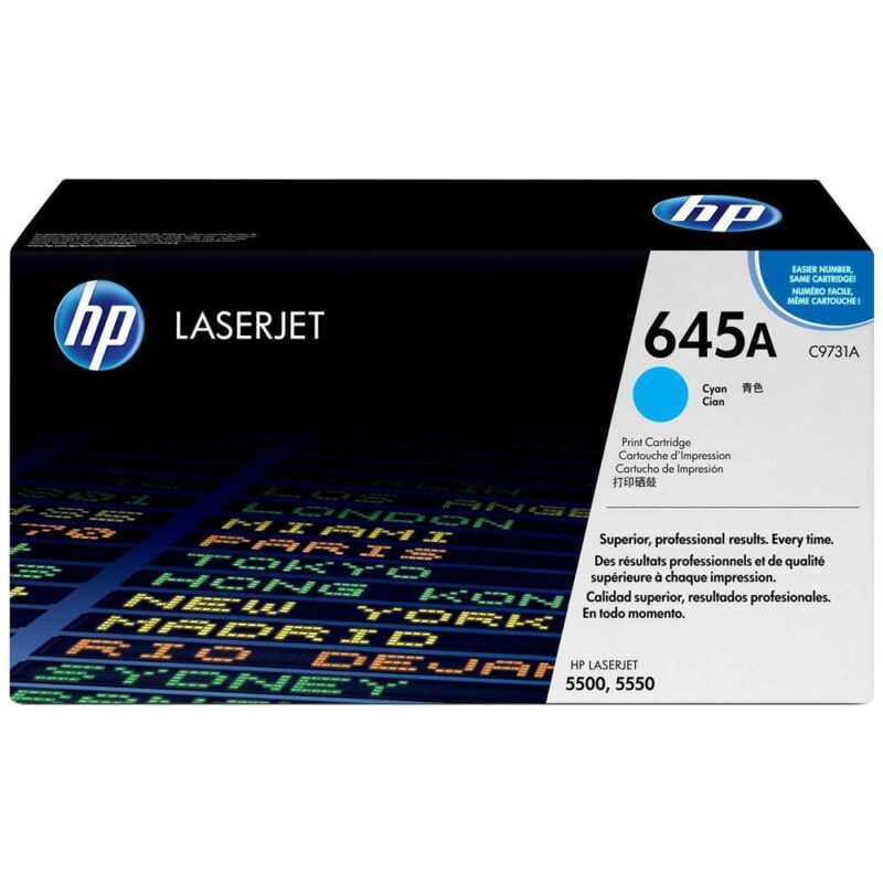 Toner Laserjet Hp 645A Cyan Original (C9731A)