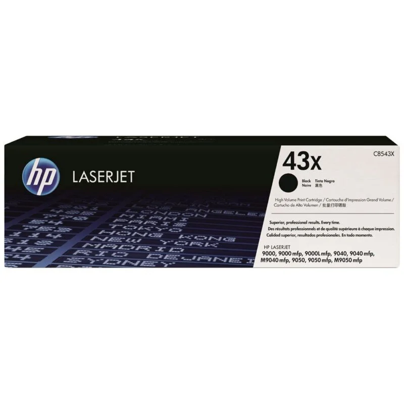Toner LaserJet HP 43X Noir Original (C8543X)