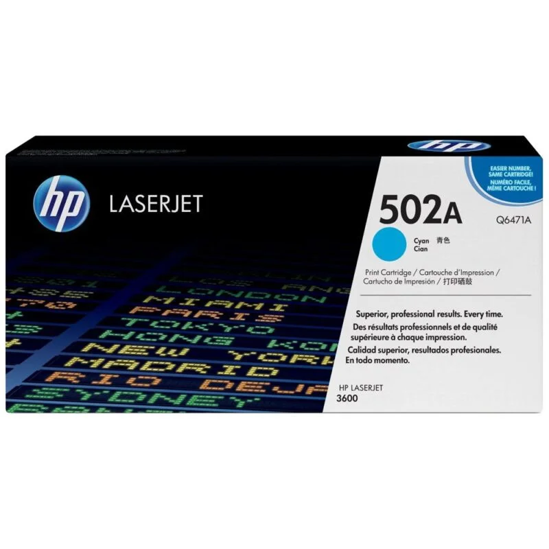 Toner Laserjet Hp 501A Noir Original (Q6470A)