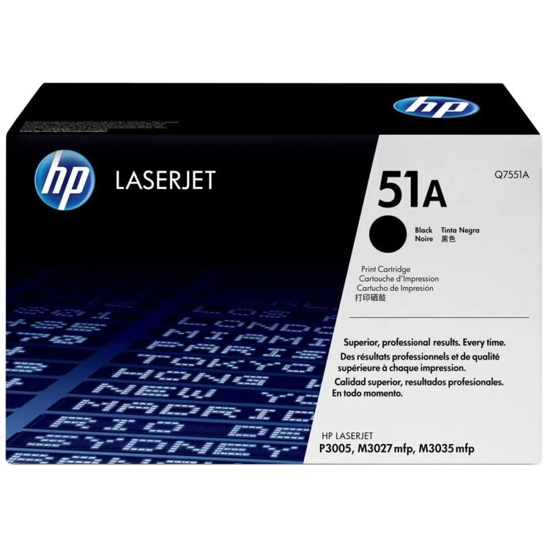 Toner Laserjet Hp 51A Noir Original (Q7551A)