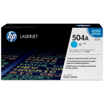 Toner LaserJet HP 504A Cyan Original (CE251A)