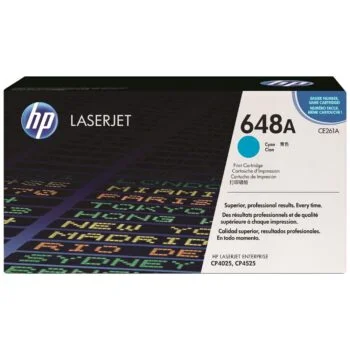 Toner LaserJet HP 648A Cyan Original (CE261A)