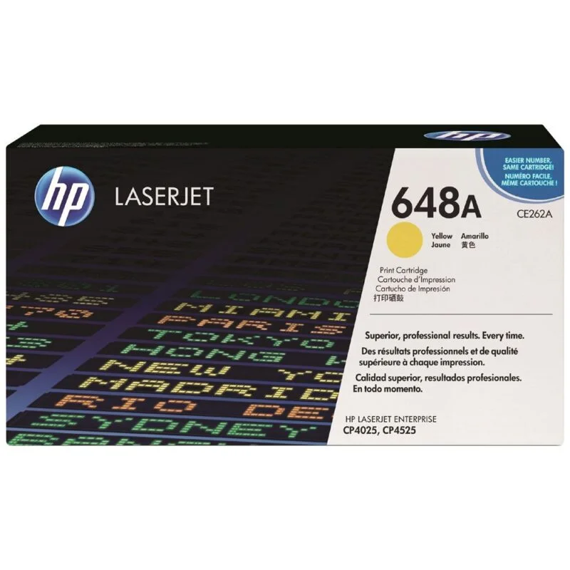 Toner Laserjet Hp 648A Jaune Original (Ce262A)