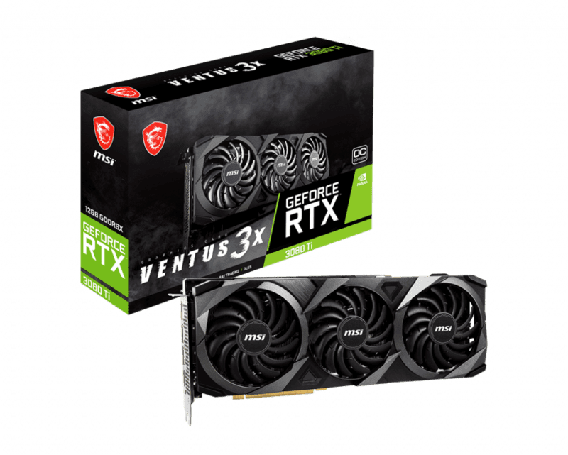 Carte Graphique Msi Nvidia Geforce Rtx 3080 Ti Ventus 3X 12G Oc