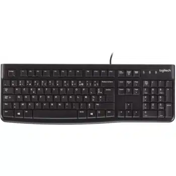 Clavier Filaire Logitech K120 Multimédia Azerty Noir