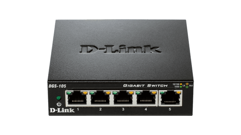 Switch D-Link 5Ports 10/100/1000 Mbps