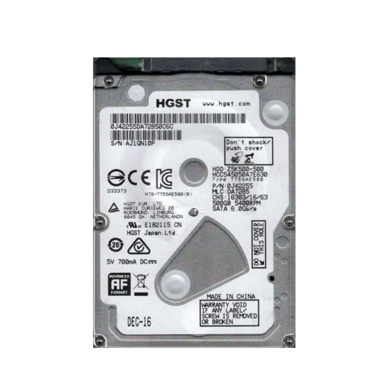 Disque Dur Interne 500Go 2.5&Quot; Hgst (Cb31Er2J)