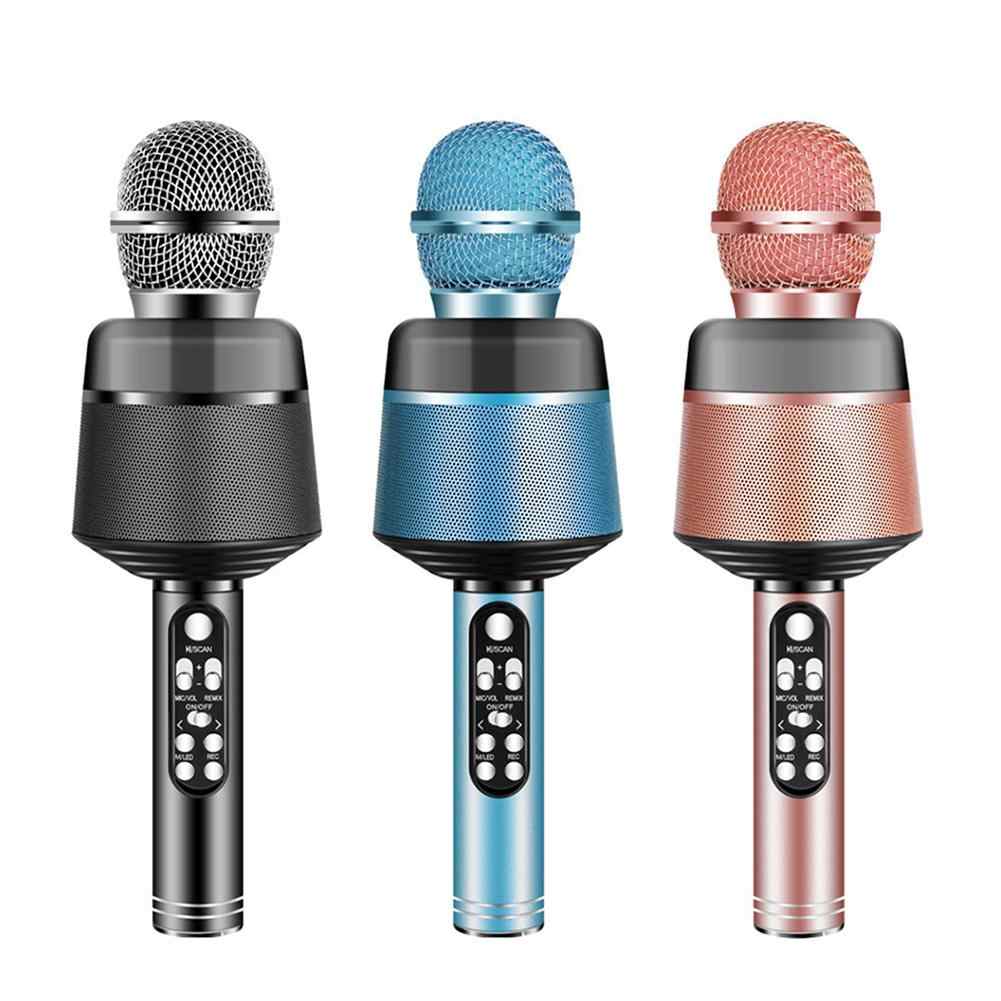Acheter Microphone Bluetooth à condensateur professionnel sans fil, support  de micro karaoké, Radio, enregistrement, Studio