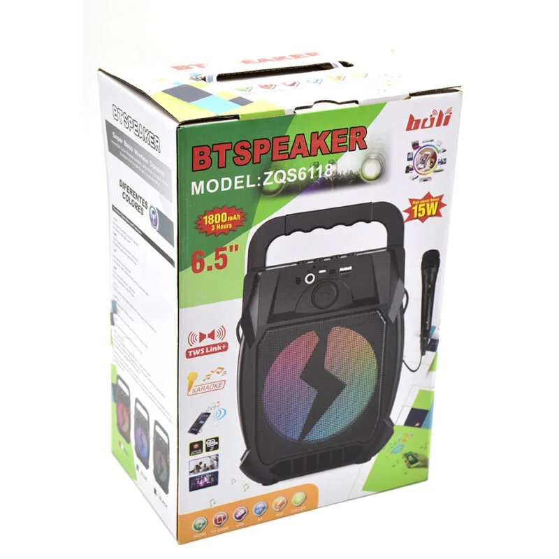 Haut Parleur Bluetooth Zqs-6118 Avec Micro