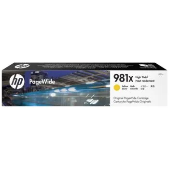 Cartouche HP 981X Jaune Authentique (L0R11A)