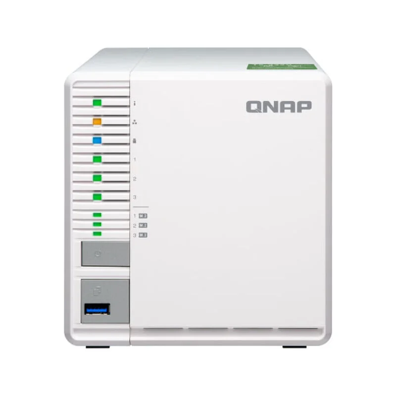 Serveur Nas Qnap 3 Baies Avec 3 Emplacements Ssd M.2 Et Un Sfp+ 10Gbe