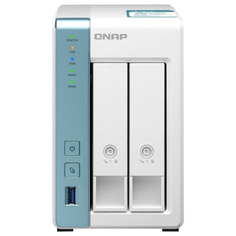 Serveur Nas Qnap Ts-231K 2 Baies 4To (Sans Disque Dur)