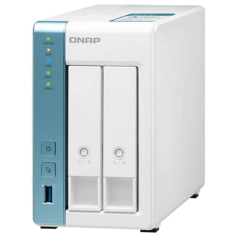 Serveur Nas Qnap Ts-231K 2 Baies 4To (Sans Disque Dur)