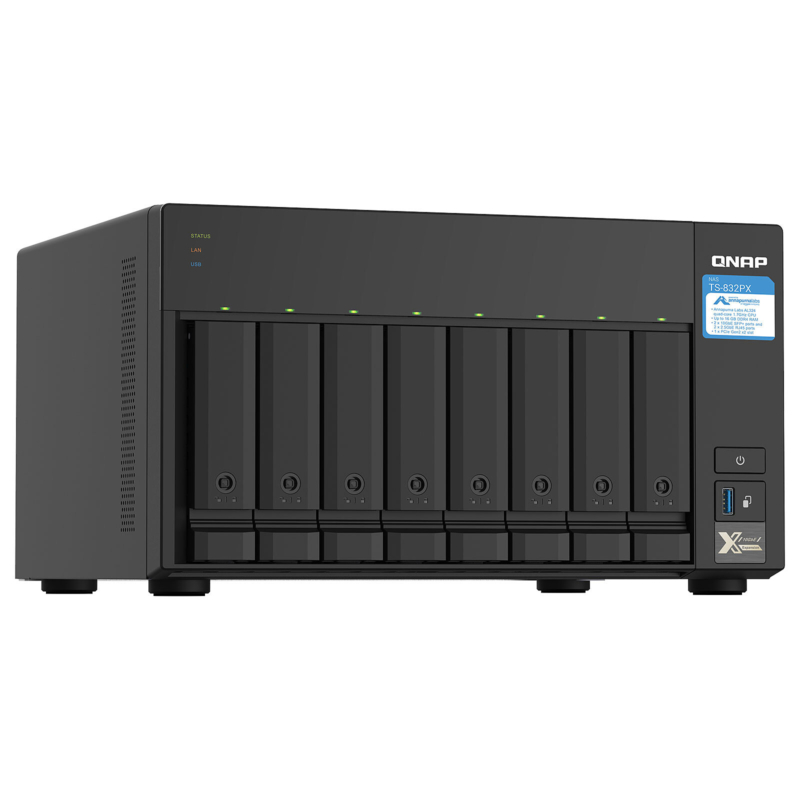 Serveur Nas Qnap 8 Baies Sans Disque (Ts-832Px-4G)