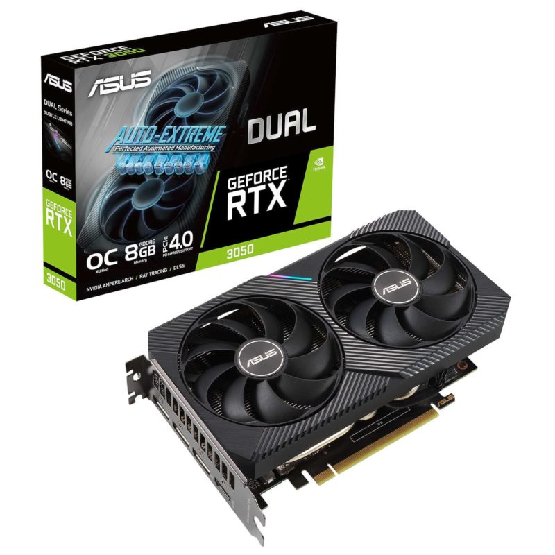 Carte Graphique Asus Dual Nvidia Geforce Rtx 3050 Oc 8Go
