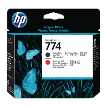 Tête D’impression HP 774 Noir Mat/Rouge Chromatique (P2V97A)