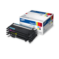 Lot de 4 Cartouches de Toner Samsung CLT-P407C (SU388A)