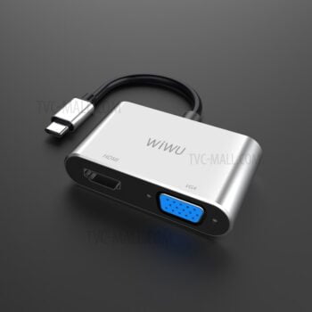 Adaptateur WIWU Apollo lite USB 3.0 Type C to VGA/HDMI