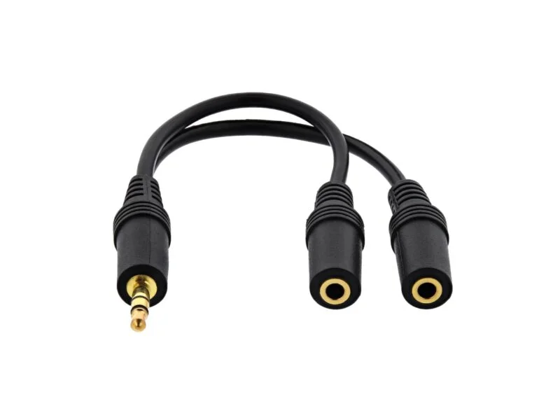 Cable Audio 2 Femelle 1 Male Y Jack 3.5