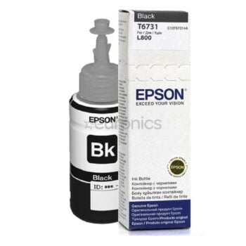 BOUTEILLE D'ENCRE ORIGINAL EPSON T6731 NOIR (C13T67314A)
