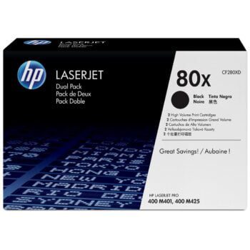 Toner Laserjet HP 80X Noir Original (CF280X)