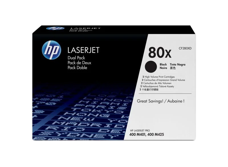 Toner Laserjet Hp 80X Noir Original (Cf280X)