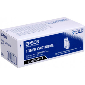 Toner Original EPSON 0614 Noir Pour AL-C1700/C1750/CX17