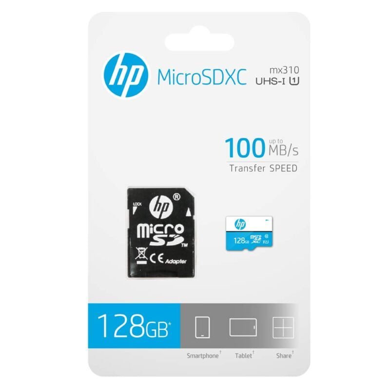 Carte mémoire microSD 128 Go classe 10 HP – Image 2