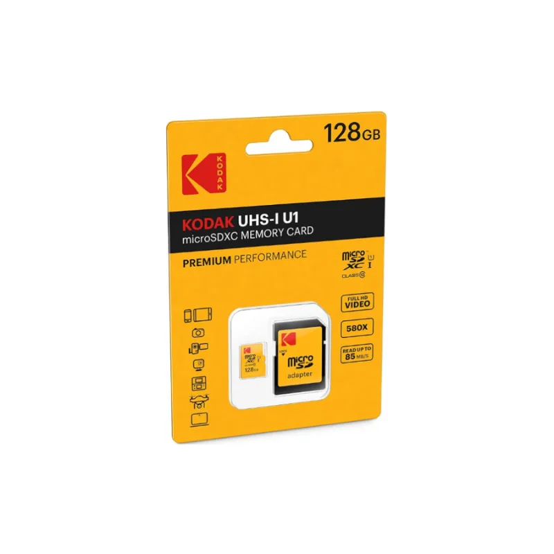 Carte Mémoire Kodak 128 Go Sdxc 2 Carte Micro Sdxc 128Go Kodak Class 10