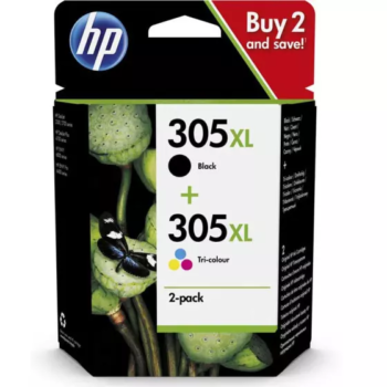 Pack 2 Cartouches HP 305XL Noir et Couleur