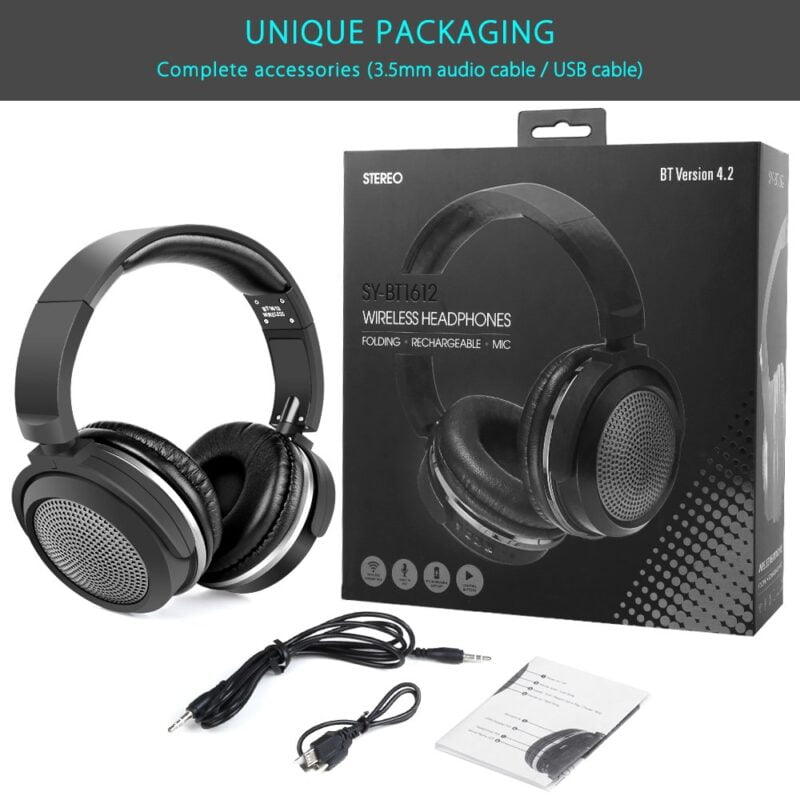 Casque Micro Bluetooth Noir – Image 2