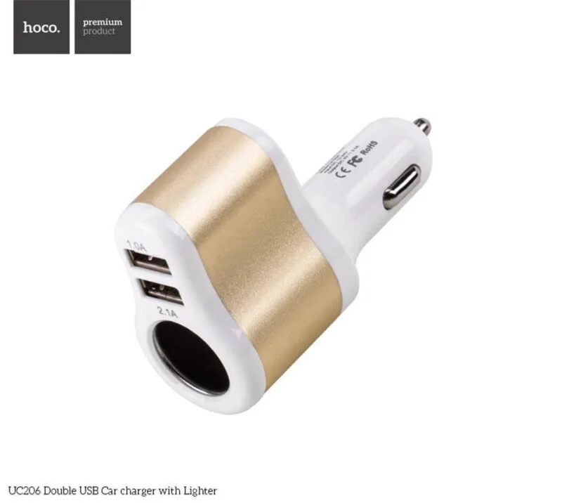 Chargeur Voiture Pour Smartphone Double Hoco Uc206 – Image 2