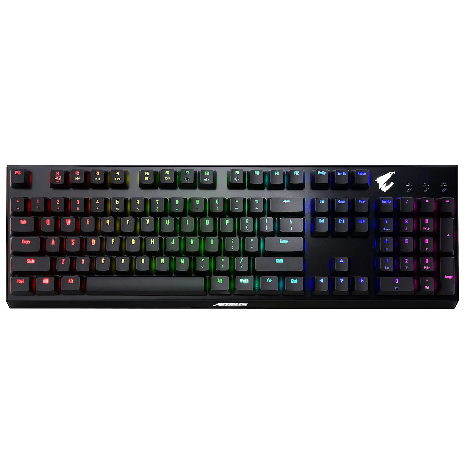 Clavier Gamer AORUS K9 Optical K9/US/BLACK/RED SW image 0