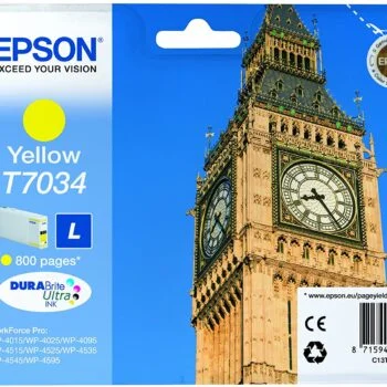 Cartouche D’encre Original Epson T7034 Jaune