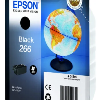 Cartouche d'encre Epson 266 Noir Pour Workforce Wf-100W