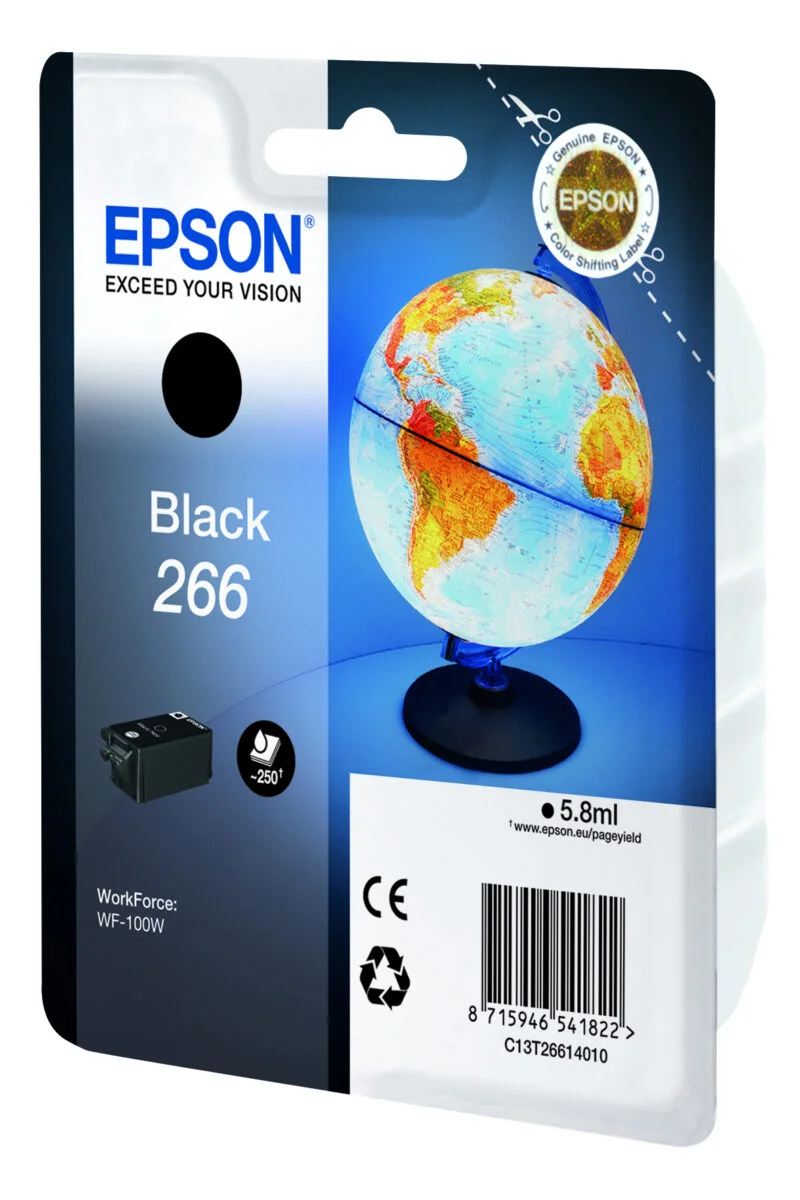 Cartouche D'Encre Epson 266 Noir Pour Workforce Wf-100W