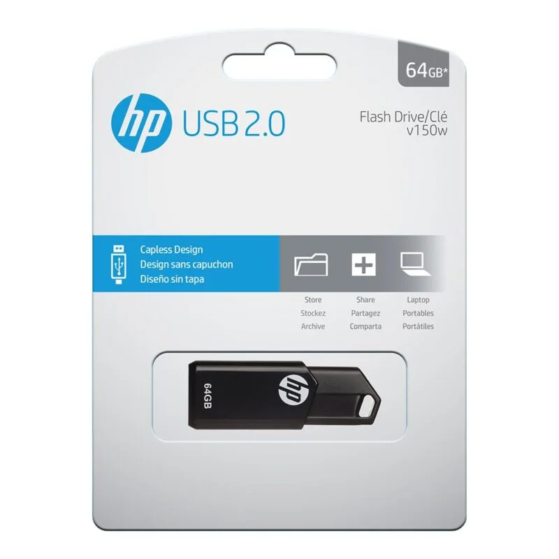 Flash Disque Hp 64 Go V150W Noir – Image 2