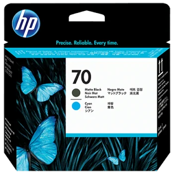 Tête D’impression HP Designjet 70 Noir Mat et Cyan (C9404A)