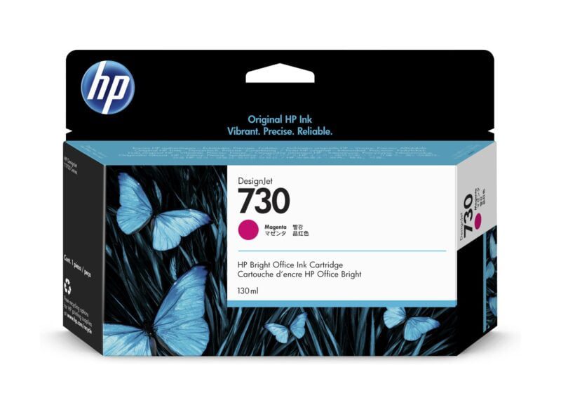 Cartouche D’encre Hp 730 Magenta 130 Ml (P2V63A)