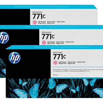 Pack de 3 Cartouches HP Designjet 771C Magenta Clair 775 ML (B6Y35A)